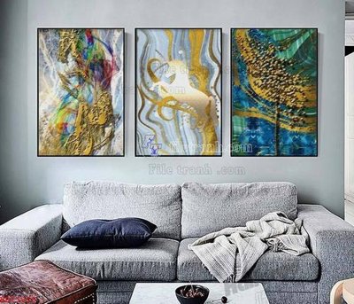 Tải file File bộ tranh treo hiện đại HD71829 (ảnh gốc) in tranh kính