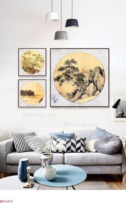 File tranh gốc File bộ tranh treo hiện đại HD71873 (bản quyền) độc đáo