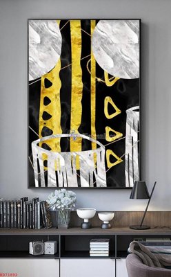 File tranh File bộ tranh treo hiện đại HD71892 (gốc) in trên kính