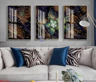 File gốc in ấn File bộ tranh treo hiện đại HD71971 độ phân giải cao