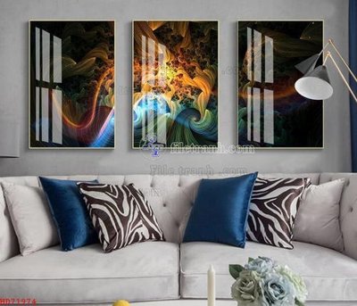 File tranh gốc File bộ tranh treo hiện đại HD71974 (sắc nét từng chi tiết)