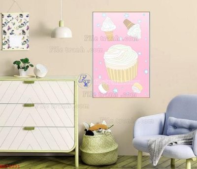 File tranh File bộ tranh treo hiện đại HD72031 (gốc) in vải canvas