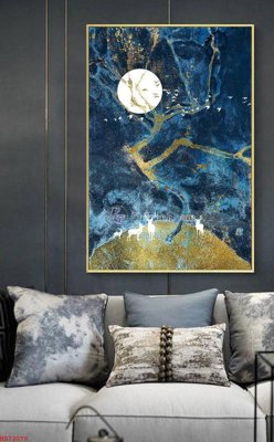 Ảnh gốc File bộ tranh treo hiện đại HD72078 (độ nét cao) in mica