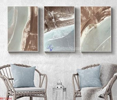 File gốc File bộ tranh treo hiện đại HD72106 (in tráng gương) sang trọng