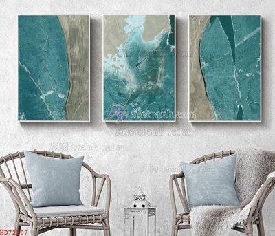 File gốc File bộ tranh treo hiện đại HD72107 (in tráng gương) sang trọng