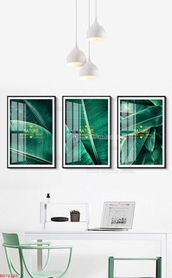 File in mica File bộ tranh treo hiện đại HD72120 (bản gốc) làm vách ngăn