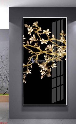 File tranh File bộ tranh treo hiện đại HD72187 (file gốc) chủ đề phong thủy