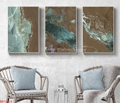 File gốc File bộ tranh treo hiện đại HD72215 (in lụa) hoa văn cổ điển