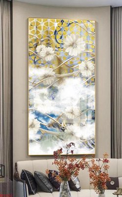 Hình ảnh file gốc in trần nhà File bộ tranh treo hiện đại HD72231