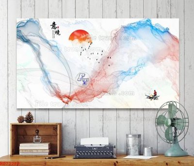 File ảnh File bộ tranh treo hiện đại HD72288 (gốc) in poster