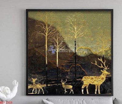 File in trần File bộ tranh treo hiện đại HD72315 (bản gốc) hoa văn