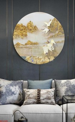 File gốc File bộ tranh treo hiện đại HD72365 (in lụa) tranh mã đáo