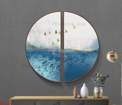 File tranh trang trí File bộ tranh treo hiện đại HD72397 (file gốc)