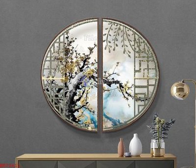 File gốc File bộ tranh treo hiện đại HD72413 (in lụa) hoa văn cổ điển