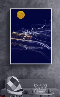 File in mica File bộ tranh treo hiện đại HD72417 (bản gốc) sắc sảo