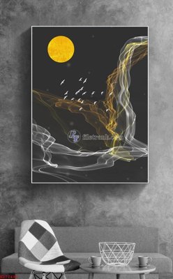 File gốc File bộ tranh treo hiện đại HD72435 (in 3D) nghệ thuật