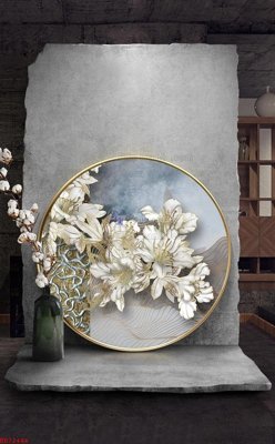 Ảnh gốc File bộ tranh treo hiện đại HD72444 (độ nét cao) in tráng gương