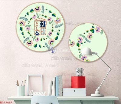Mua file gốc File bộ tranh treo hiện đại HD72497 (in ấn) tại Filetranh.com