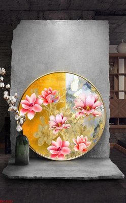 File gốc File bộ tranh treo hiện đại HD72552 (in tráng gương) hiện đại