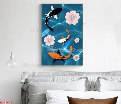 File tranh File bộ tranh treo hiện đại HD72621 (file gốc) chuẩn màu in