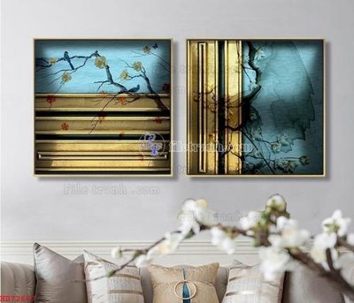 Download file gốc File bộ tranh treo hiện đại HD72667 (in mica) trang trí