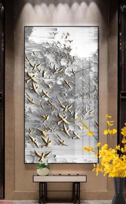 File in trần File bộ tranh treo hiện đại HD72684 (file gốc) phong thủy