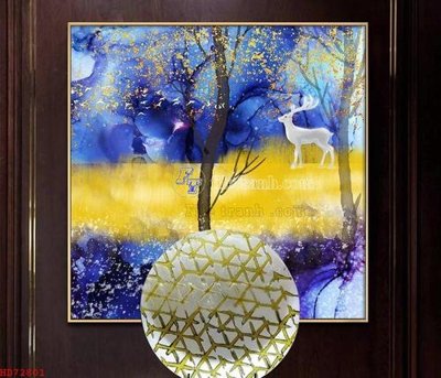 File ảnh File bộ tranh treo hiện đại HD72801 (gốc) in poster
