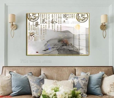 File tranh gốc File bộ tranh treo hiện đại HD72825 (bản quyền) Filetranh.com