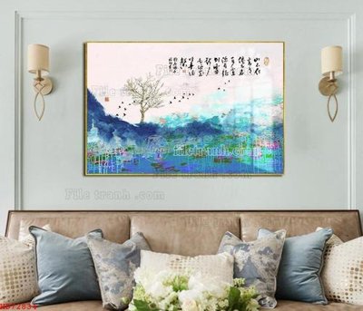 File ảnh File bộ tranh treo hiện đại HD72834 (gốc) in decal dán tường