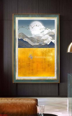 File tranh in trần 3D File bộ tranh treo hiện đại HD72845 (ảnh gốc)