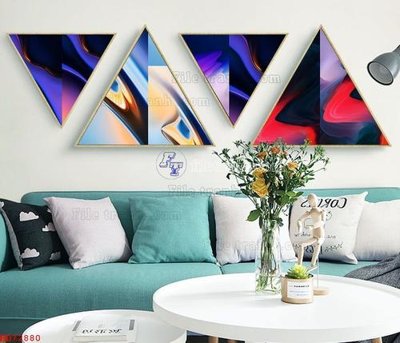 Ảnh gốc file in lụa File bộ tranh treo hiện đại HD72880 chi tiết