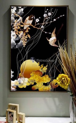 Tải file tranh gốc File bộ tranh treo hiện đại HD72902 chất lượng cao