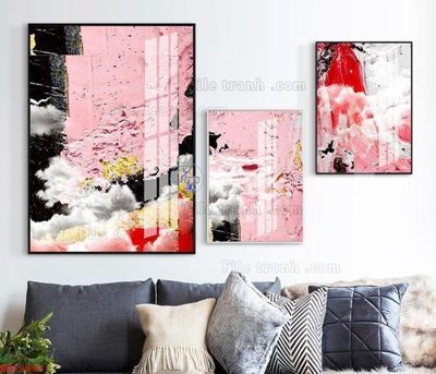 File gốc File bộ tranh treo hiện đại HD72983 (in 3D) cho trang trí