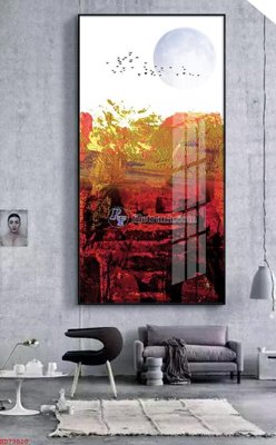 Ảnh gốc file in lụa File bộ tranh treo hiện đại HD73020 chi tiết