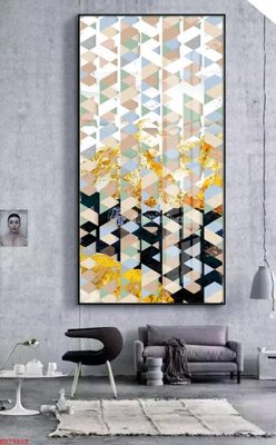 File gốc File bộ tranh treo hiện đại HD73032 (in tráng gương) sang trọng