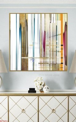 File tranh in trần 3D File bộ tranh treo hiện đại HD73051 (ảnh gốc)