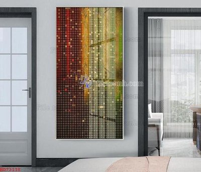 File tranh File bộ tranh treo hiện đại HD73118 (gốc) chủ đề con người