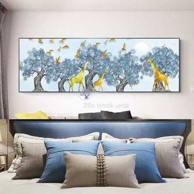 File gốc File tranh bộ hiện đại HD7318 (phong cách) tối giản