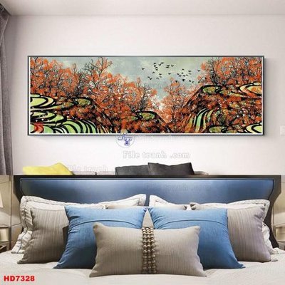 File in ấn File tranh bộ hiện đại HD7328 (bản gốc) chất lượng cao