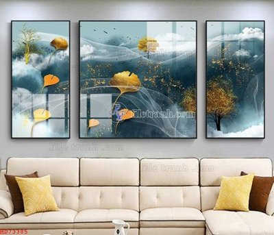 File gốc File bộ tranh treo hiện đại HD73385 (vector) cho in ấn