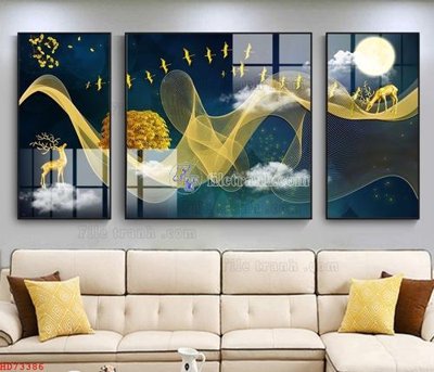 Download file File bộ tranh treo hiện đại HD73386 (gốc) in mica ốp bếp