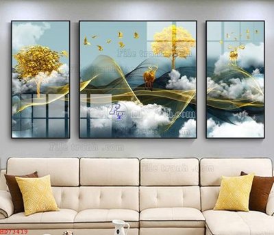 Tải file gốc File bộ tranh treo hiện đại HD73419 (để in lụa)