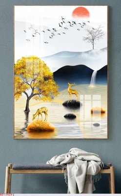 File tranh File bộ tranh treo hiện đại HD73429 (bản gốc) in canvas