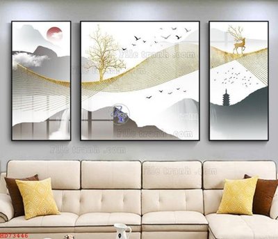 Tải file gốc File bộ tranh treo hiện đại HD73446 (in khổ lớn) không mờ