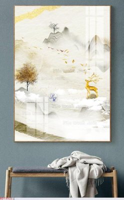 File in trần File bộ tranh treo hiện đại HD73521 (bản gốc) 5D