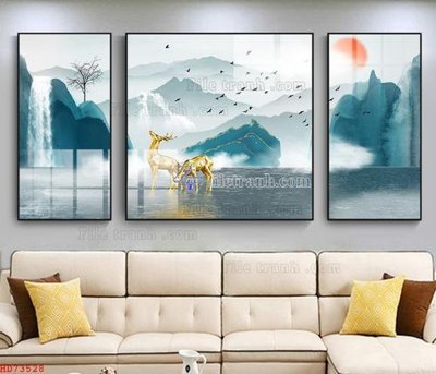 Chi tiết file gốc File bộ tranh treo hiện đại HD73528 (cho in tráng gương)