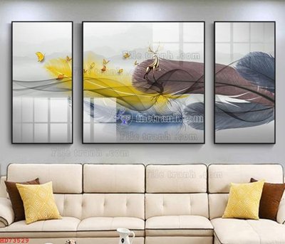 File tranh File bộ tranh treo hiện đại HD73529 (gốc) chủ đề thiên nhiên