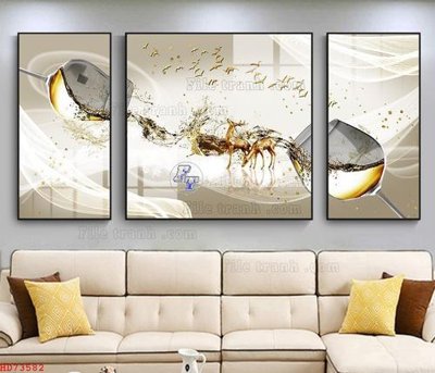 File ảnh File bộ tranh treo hiện đại HD73582 (gốc) in biển hiệu