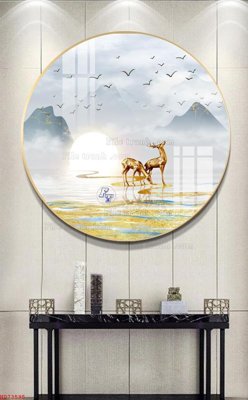 File tranh File bộ tranh treo hiện đại HD73595 (ảnh gốc) in trần nhà