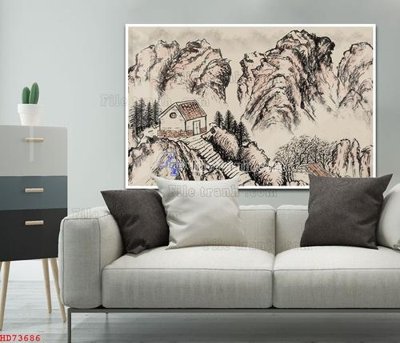 Download file File bộ tranh treo hiện đại HD73686 (gốc) in mica cao cấp
